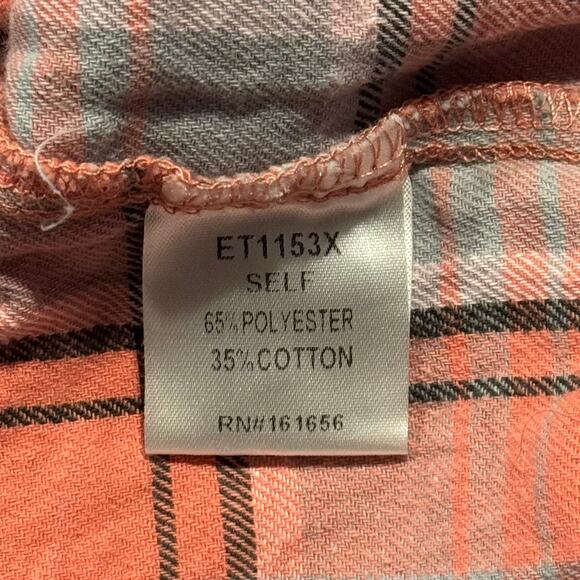 Like Love Top Cottage Oversize Peplum Y2K Grunge Academia Preppy Button Plaid XL - Picture 4 of 10